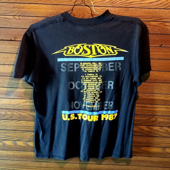 Vintage 1987 Boston Concert T Shirt - 1987 Tour - Buffalo, NY Single Stitch - Picture 3 of 9